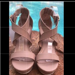 BCBGeneration Jaylan Open Toe Platform Sandals